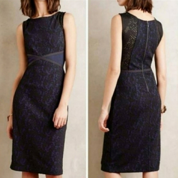 Anthropologie Dresses & Skirts - Anthropologie moulinette soeurs Blue Black Lace dress